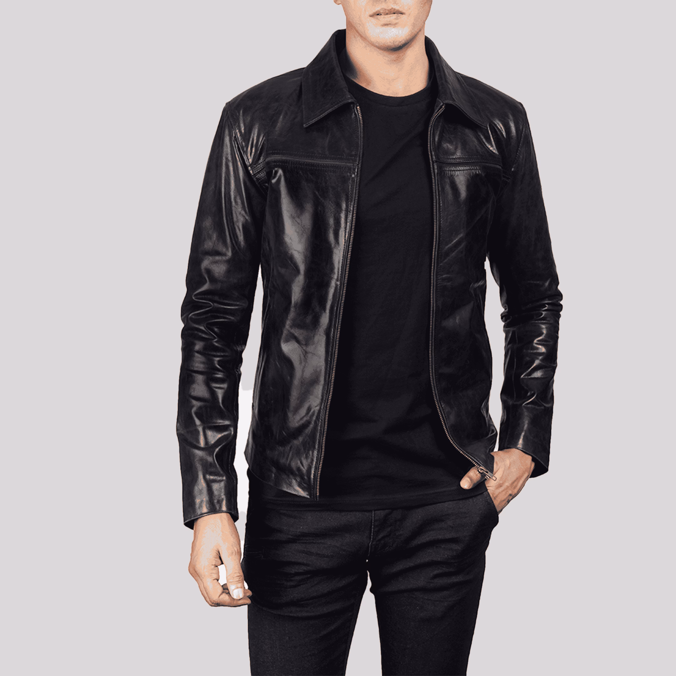 Mystical Black Leather Jacket
